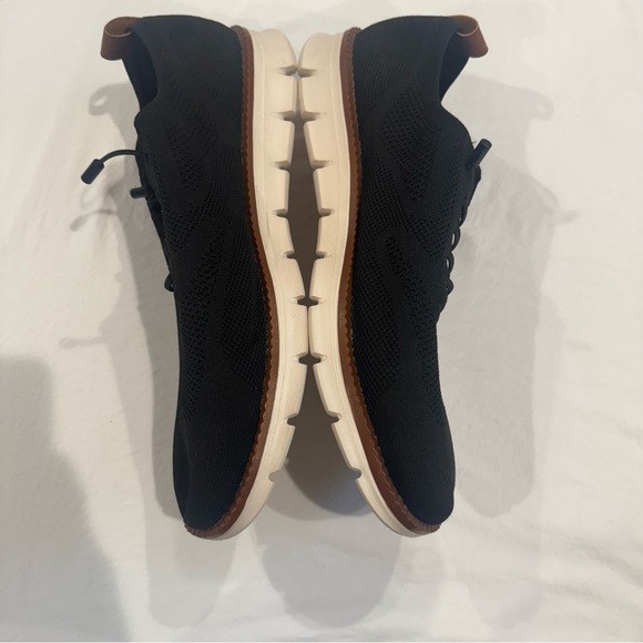 Men’s ARTHUR TEXTURED KNIT OXFORDS,Black/brown, size 50 (Euro)-US Size 15, New - Picture 5 of 7